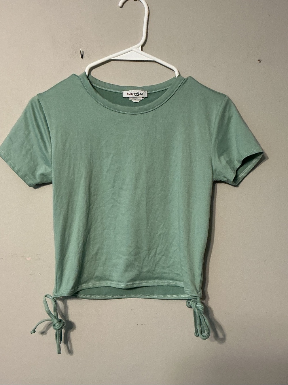 Ruby & Lace Light Green Crop Top